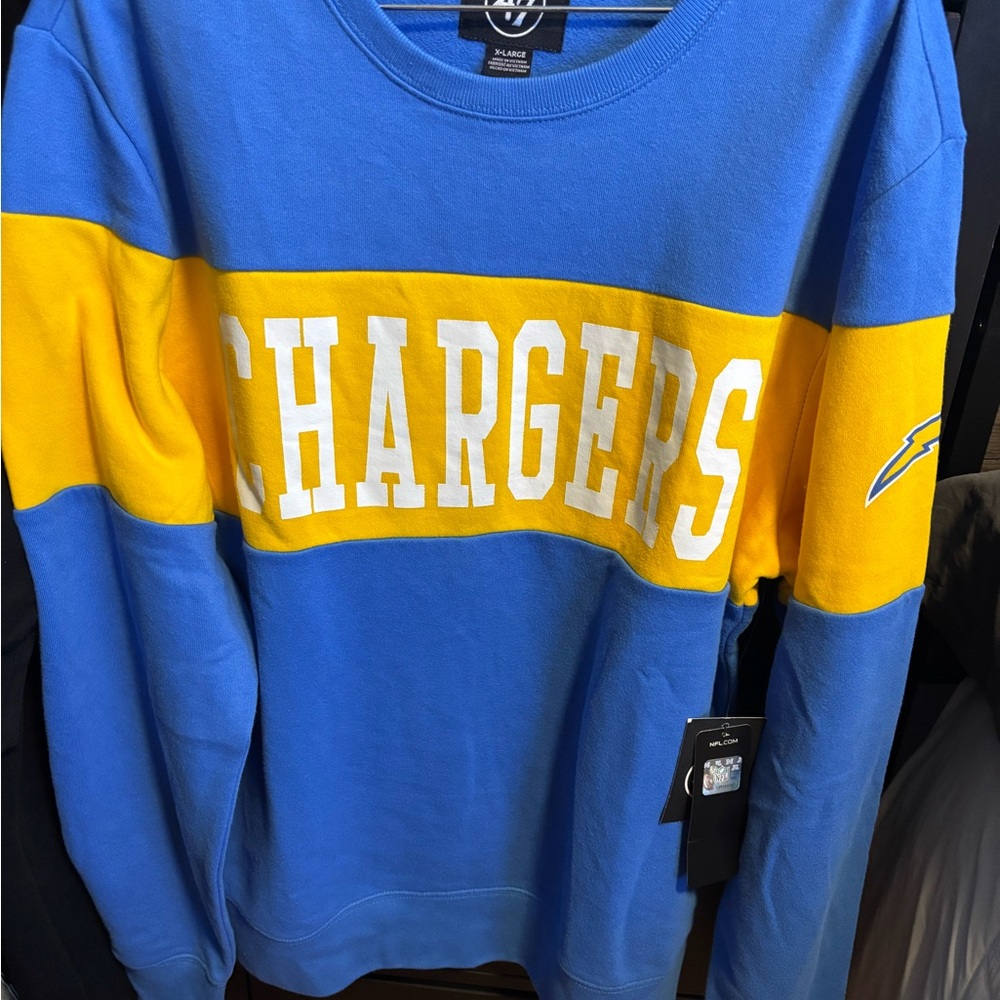 47 Blue and Yellow Crewneck Sweater